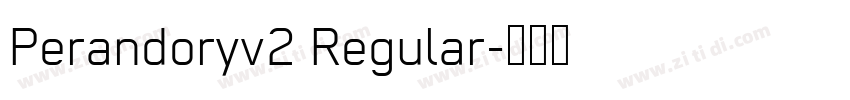 Perandoryv2 Regular字体转换